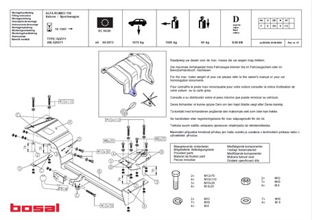 Alfa Romeo 156 1997-2005 Çeki Demiri - Görsel 4