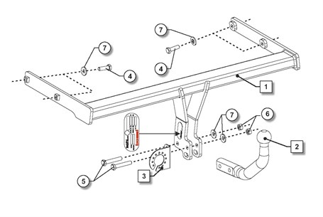 Audi A4 Çeki Demiri B9 2015- Allroad Quattro - Görsel 4