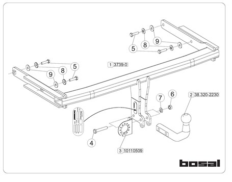 Audi A7 Çeki Demiri C7 2010-2018 Sportback - Görsel 4