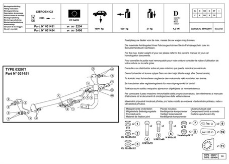 Citroen c2 Çeki Demiri 2003- 2010 Hatchback - Görsel 4