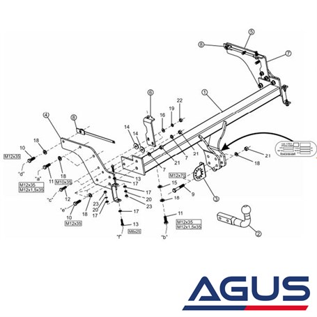 MAZDA B2500 Pick-Up Kamyonet Çeki Demiri 1998-2006 - Görsel 4