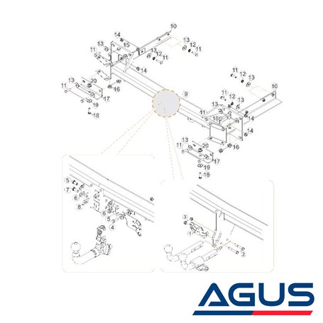 MERCEDES ML Çeki Demiri W164-W166 2005-2015 - Görsel 4