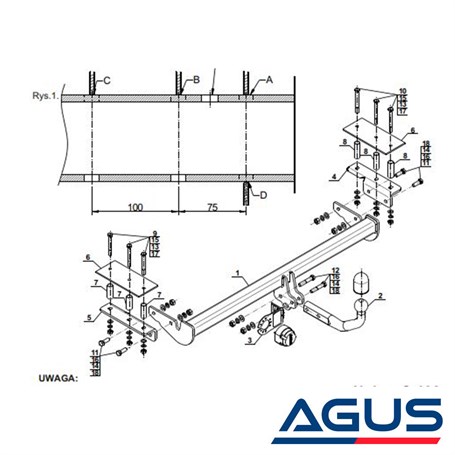 OPEL Astra H Çeki Demiri 2004-2014 Sedan - Görsel 4