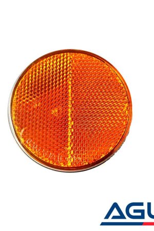 Römork Yuvarlak Reflektör Civatalı Sarı