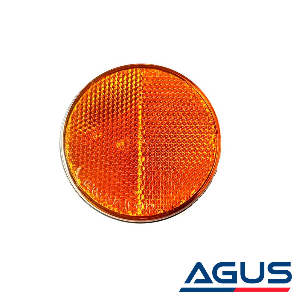 Römork Yuvarlak Reflektör Civatalı Sarı