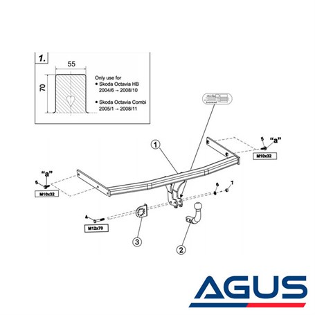 SKODA Octavia II Çeki Demiri 2010-2012 Sedan,Hatchback, Stationwagon - Görsel 4