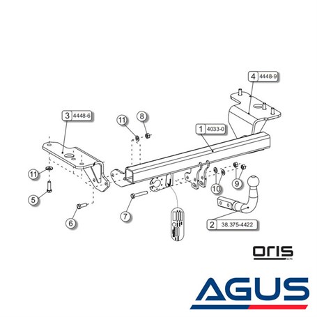 TOYOTA Corolla Çeki Demiri 2007-2019 E15, E18 Sedan - Görsel 4