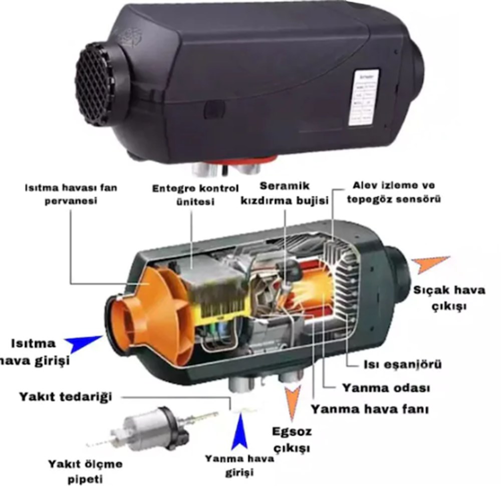 Webesten Webasto 12V 5Kw Dizel Isıtıcı - Görsel 3